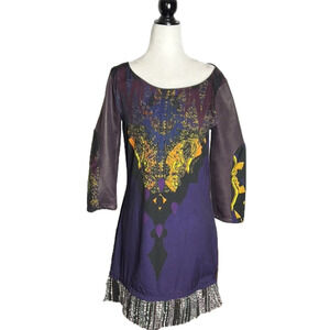 Save the Queen Dress with Tweed Border